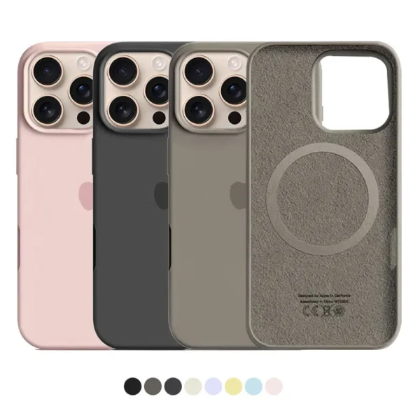 Original Liquid Silicone Magnetic Cases For iPhone 13 14 15 16 Pro Max 16Pro PLUS Case For apple Magsafe Wireless Charging cases